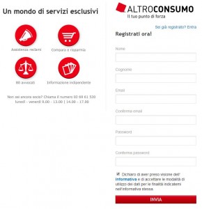 A Registrazione