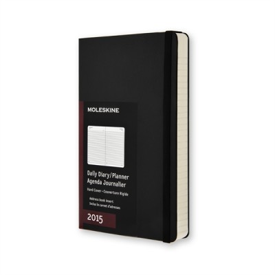 agenda giornaliera moleskine 2015 pocket cm 9x14 colore nero copertina rigida