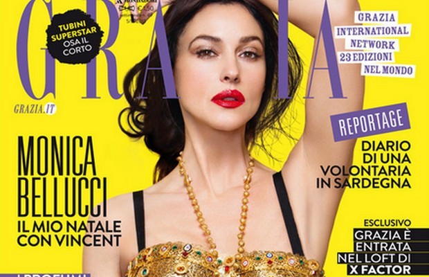 monica bellucci copertina Grazia