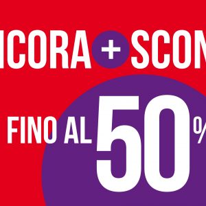 Film, DVD, dischi, e giocattoli scontati del 50%