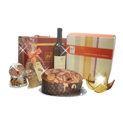 Cesto Brindisi Natalizio con panettone 30001X 30001X l0